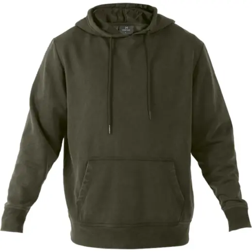 Heritage Washed Hoody Olive Front